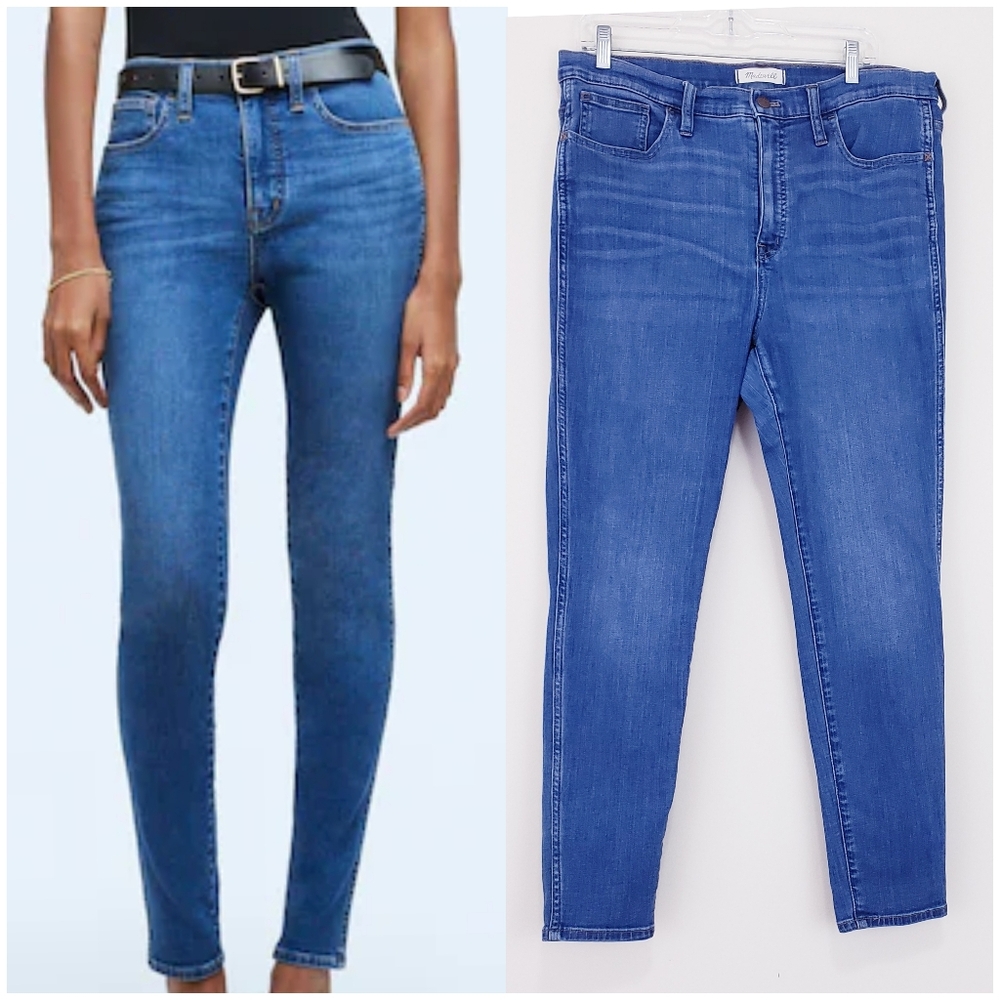 Madewell 10" RoadTripper Skinny Slim Jeans Faulkner Wash Size 32